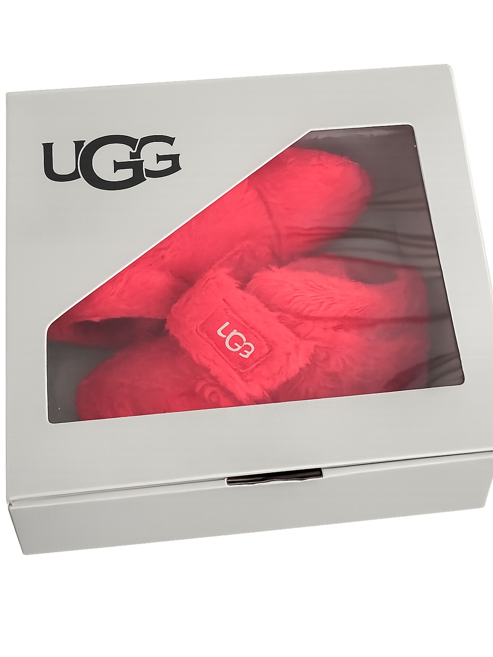 NIB UGG I Infant Red Shearling Shoes
